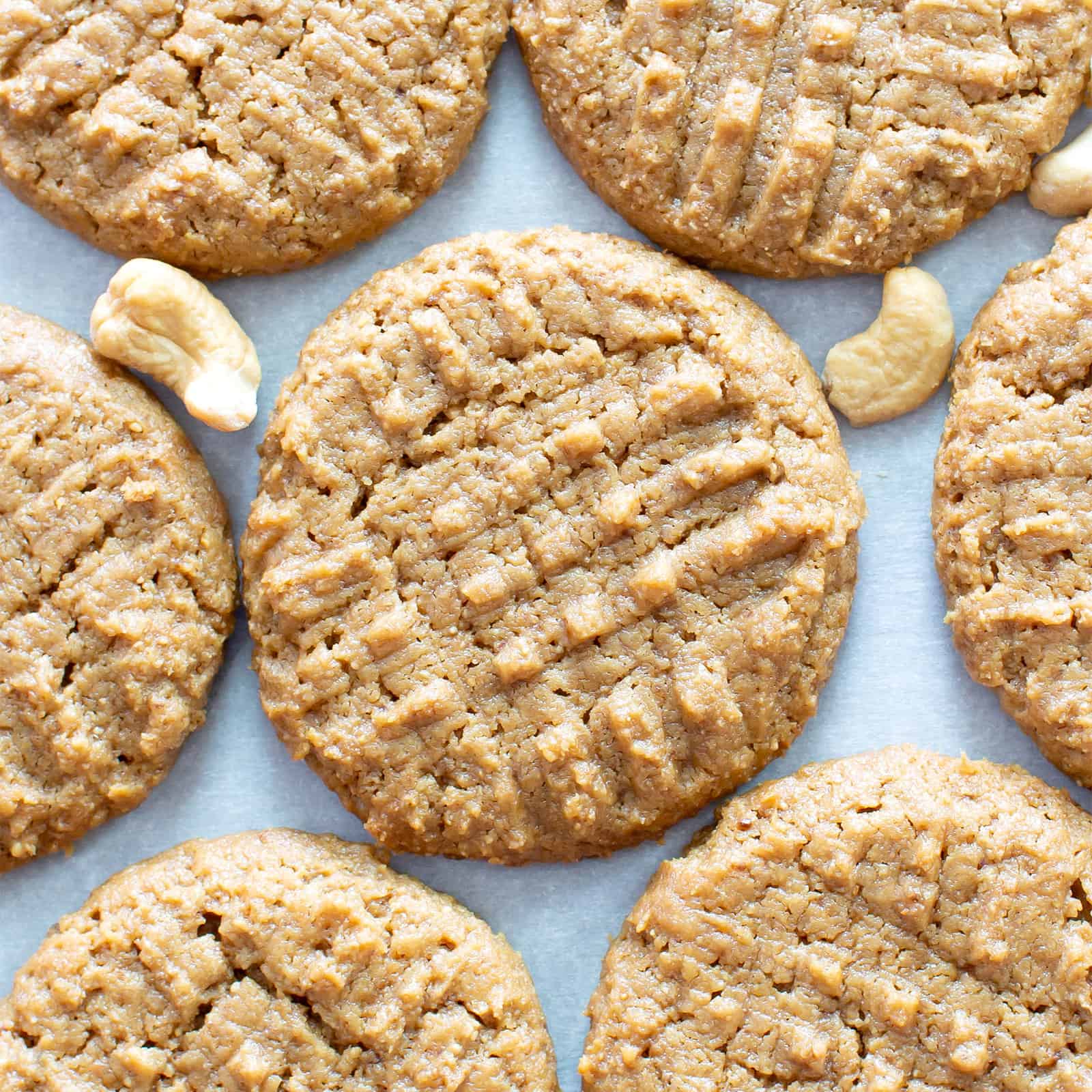 Easy Paleo Vegan Cashew Butter Cookies: Flourless & Healthy Treat